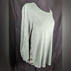 Fortune Ivy Victoria Button Detail Sweater